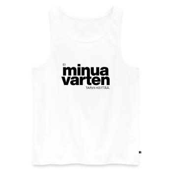 No need to cook for me - Men's Premium Organic Tank Top - white - Front - AI Model Male 178 light (178cm)