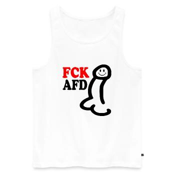 Fck afd penis - Männer Premium Bio Tank Top - Weiß - Vorne - Michal (187cm)