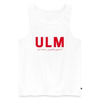 Ulm T-Shirt – Perfekt für Fans - Männer Premium Bio Tank Top - Weiß - Vorne - AI Model Male 178 light (178cm)