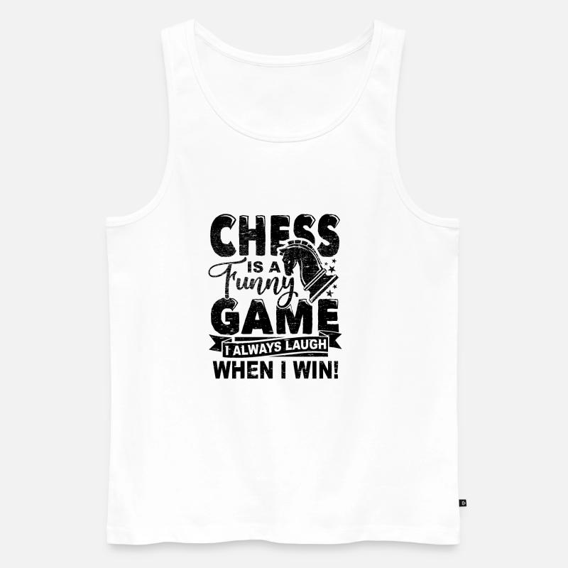 Schachspiel - Männer Premium Bio Tank Top - Weiß