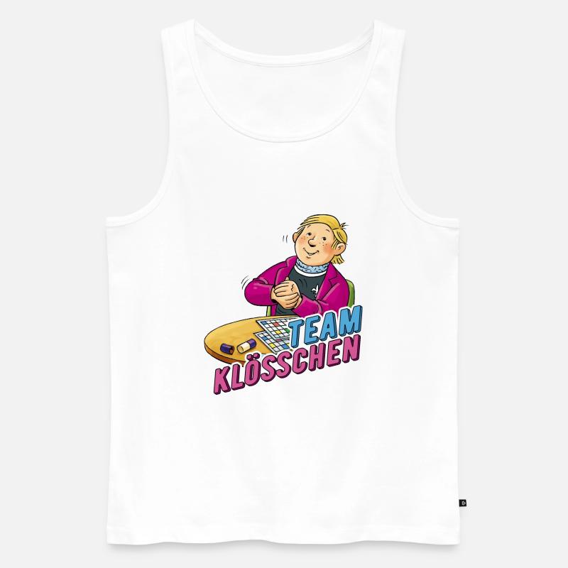 TKKG Team Willi Klösschen - Männer Premium Bio Tank Top - Weiß