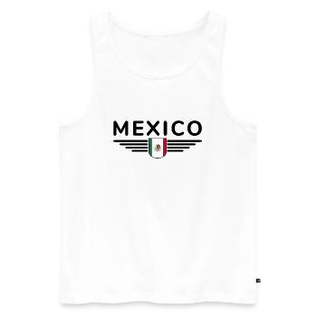 Mexique T-Shirt Design Culture & Tradition - Débardeur bio Premium Homme - blanc - Devant - Michal (187cm)