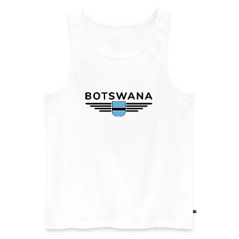 T-shirt Botswana pour les fans - Débardeur bio Premium Homme - blanc - Devant - Michal (187cm)