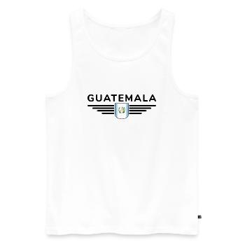 J’aime le Guatemala, T-shirt Style Design - Débardeur bio Premium Homme - blanc - Devant - AI Model Male 178 light (178cm)