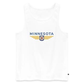 Minnesota Fan T-Shirt – Parfait pour les fans ! - Débardeur bio Premium Homme - blanc - Devant - Michal (187cm)