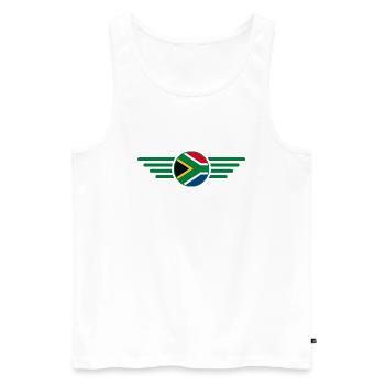J’aime l’Afrique du Sud, T-Shirt Design Style Élégance - Débardeur bio Premium Homme - blanc - Devant - AI Model Male 178 light (178cm)