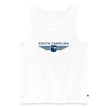T-shirt de fan de Caroline du Sud – Pour les vrais fans ! - Débardeur bio Premium Homme - blanc - Devant - Michal (187cm)