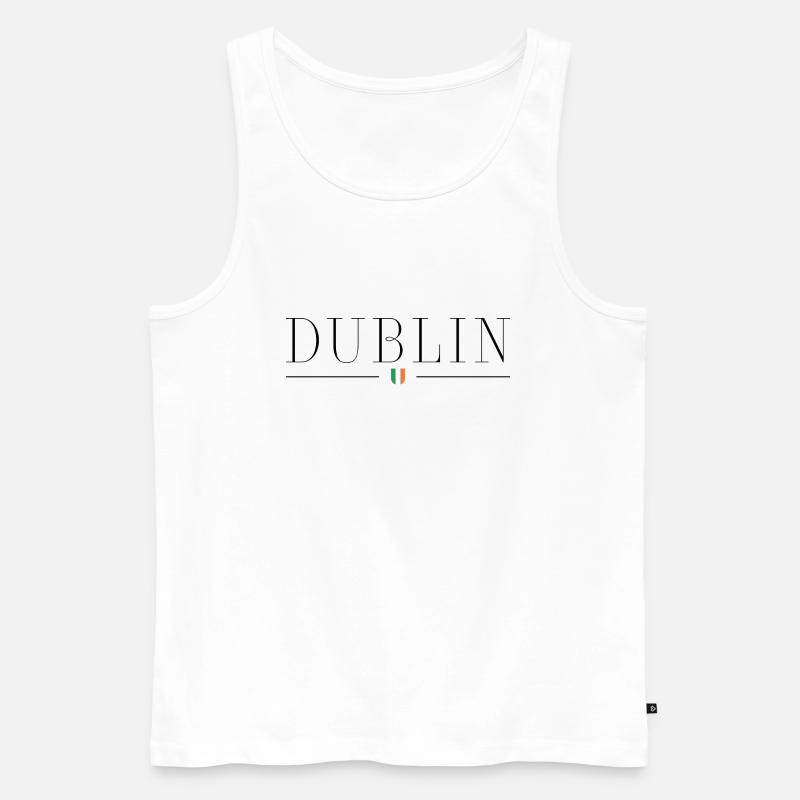 Ich liebe Dublin - Männer Premium Bio Tank Top - Weiß