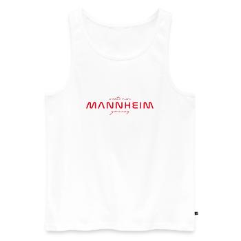 Mannheim T-Shirt – Perfekt für Fans & Liebhaber - Männer Premium Bio Tank Top - Weiß - Vorne - AI Model Male 178 light (178cm)