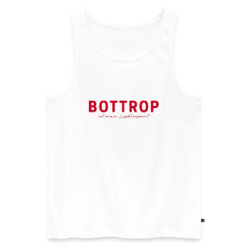 Bottrop T-Shirt – Perfect for real fans - Men's Premium Organic Tank Top - white - Front - AI Model Male 178 light (178cm)