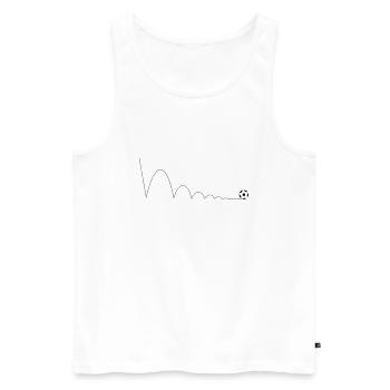 Soccer - Men's Premium Organic Tank Top - white - Front - Michal (187cm)