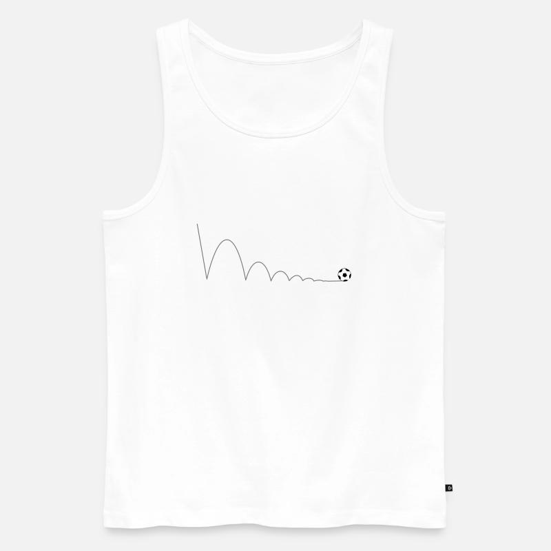 Fußball - Männer Premium Bio Tank Top - Weiß