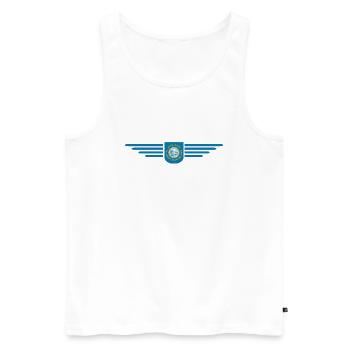 South Dakota Fan T-Shirt – Für echte Fans! - Männer Premium Bio Tank Top - Weiß - Vorne - AI Model Male 178 light (178cm)