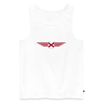 Alabama Fan T-Shirt – USA Style - Men's Premium Organic Tank Top - white - Front - Michal (187cm)
