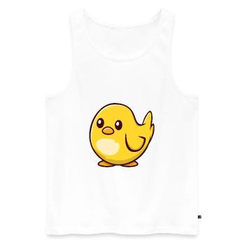 Chick - Men's Premium Organic Tank Top - white - Front - AI Model Male 178 light (178cm)