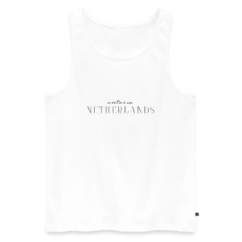J’adore les Pays-Bas - Débardeur bio Premium Homme - blanc - Devant - AI Model Male 178 light (178cm)