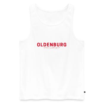 Oldenburg T-Shirt – Perfekt für Fans - Männer Premium Bio Tank Top - Weiß - Vorne - AI Model Male 178 light (178cm)