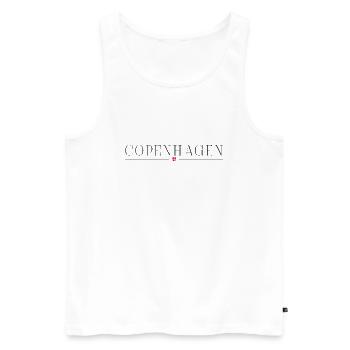 Ich liebe Kopenhagen - Männer Premium Bio Tank Top - Weiß - Vorne - Michal (187cm)