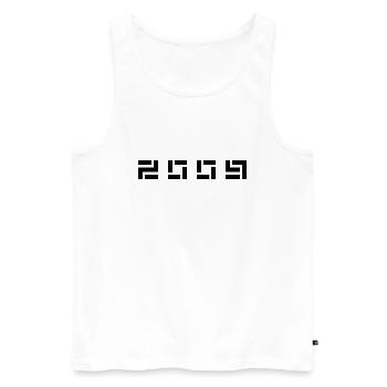 Birth Year Birthday Born In - Made in 2009 - Men's Premium Organic Tank Top - white - Front - AI Model Male 178 light (178cm)
