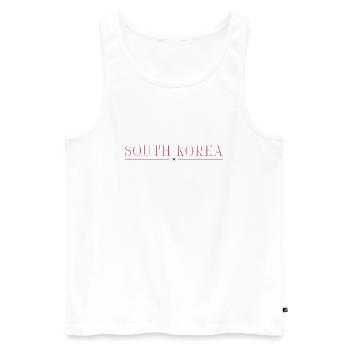 I love South Korea - Men's Premium Organic Tank Top - white - Front - Michal (187cm)