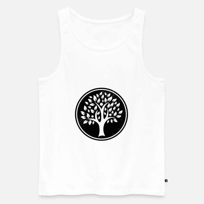 Baum Symbol Mutter Erde Geschenk - Männer Premium Bio Tank Top - Weiß
