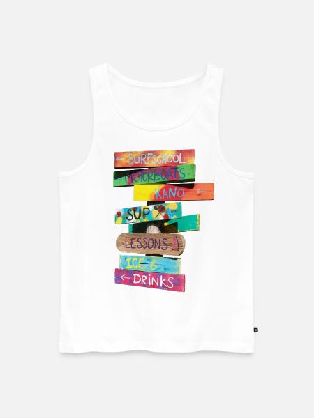 Summertime - Männer Premium Bio Tank Top - Weiß