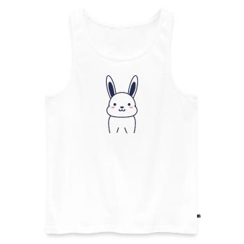 Lapin rongeur Lapin Pet - Débardeur bio Premium Homme - blanc - Devant - Michal (187cm)