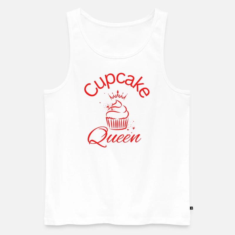 Cupcake Queen - Männer Premium Bio Tank Top - Weiß