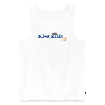 Sülvst maakt! - Männer Premium Bio Tank Top - Weiß - Vorne - Michal (187cm)