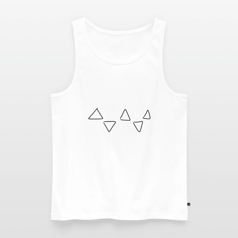 Triangular pattern Men's Premium Organic Tank Top