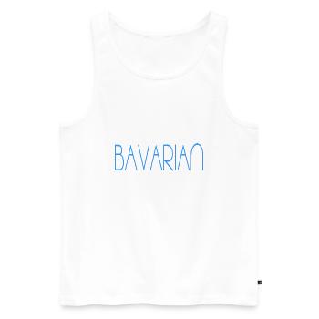 Bayern Bavarian - Männer Premium Bio Tank Top - Weiß - Vorne - Michal (187cm)