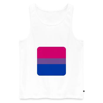 BI [flag].png - Männer Premium Bio Tank Top - Weiß - Vorne - AI Model Male 178 light (178cm)