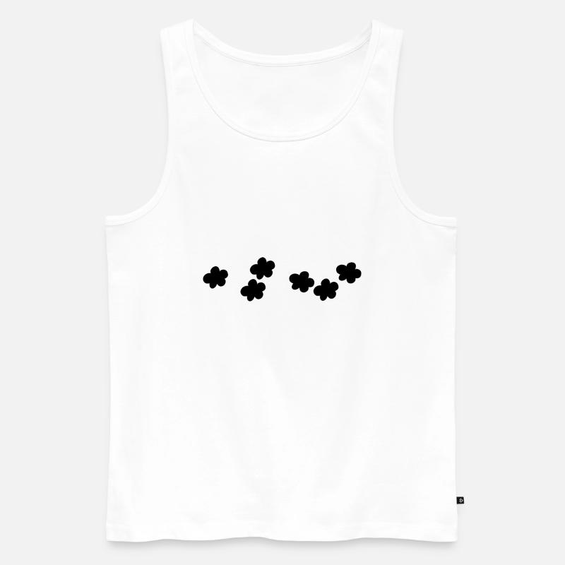 blumen blüte pflanze - Männer Premium Bio Tank Top - Weiß