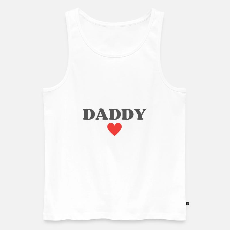 Best Daddy ever - Männer Premium Bio Tank Top - Weiß