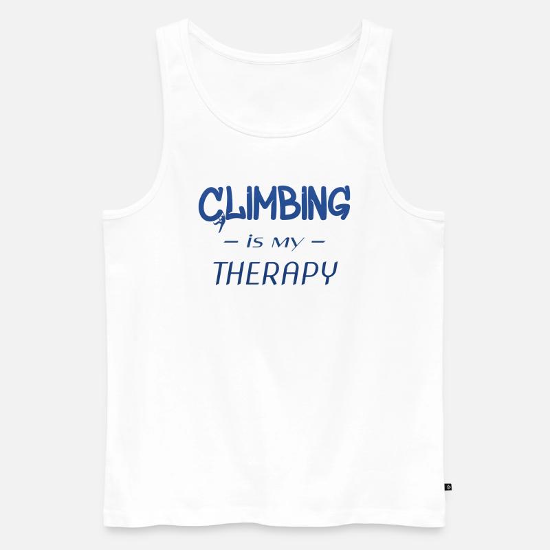 Climbing - Männer Premium Bio Tank Top - Weiß