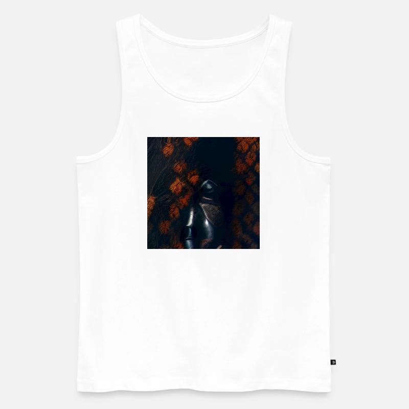 Schwarzer Ritter - Männer Premium Bio Tank Top - Weiß