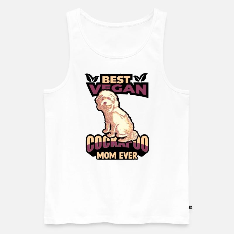 Cockapoo Hund - Männer Premium Bio Tank Top - Weiß