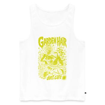 Urban Gardening Garden Hair Dont Care - Men's Premium Organic Tank Top - white - Front - Michal (187cm)