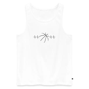 Basketball Bball Streetball - Männer Premium Bio Tank Top - Weiß - Vorne - Michal (187cm)