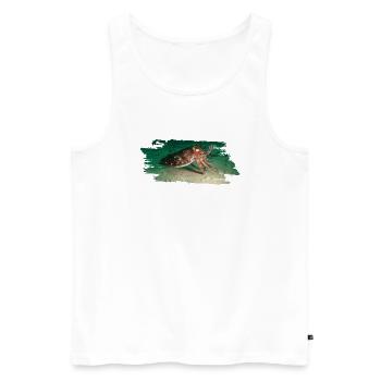 Tauchen Diving Squid Tintenfisch - Männer Premium Bio Tank Top - Weiß - Vorne - Michal (187cm)