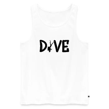 Dive - Tauchen Taucher Geschenk - Männer Premium Bio Tank Top - Weiß - Vorne - Michal (187cm)