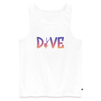 Dive Diving Tauchen - Männer Premium Bio Tank Top - Weiß - Vorne - Michal (187cm)