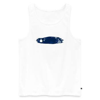 Snowflakes, stars and a Christmas ball - Men's Premium Organic Tank Top - white - Front - Michal (187cm)