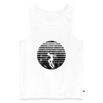 Skateboarder Skateboard Skater Skate Skateing - Männer Premium Bio Tank Top - Weiß - Vorne - Michal (187cm)