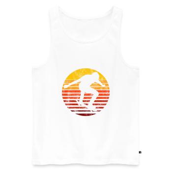 Skateboarder Skateboard Skater Skate Skateing - Débardeur bio Premium Homme - blanc - Devant - Michal (187cm)