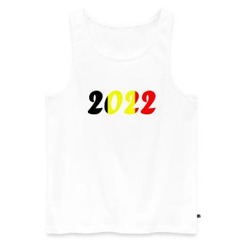 Nationalmannschaft Belgien Fußball Weltmeister - Männer Premium Bio Tank Top - Weiß - Vorne - Michal (187cm)