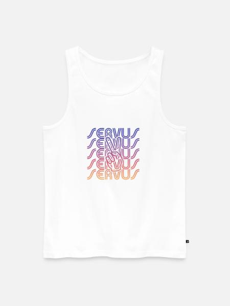 servus peace - Männer Premium Bio Tank Top - Weiß