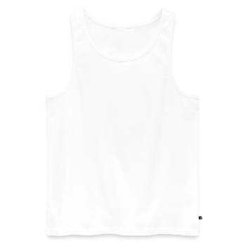 Running Jogging Cross Country Running Men - Men's Premium Organic Tank Top - white - Front - Michal (187cm)