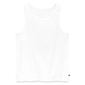 VTT Hommes Cyclisme - Débardeur bio Premium Homme - blanc - Devant - Michal (187cm)