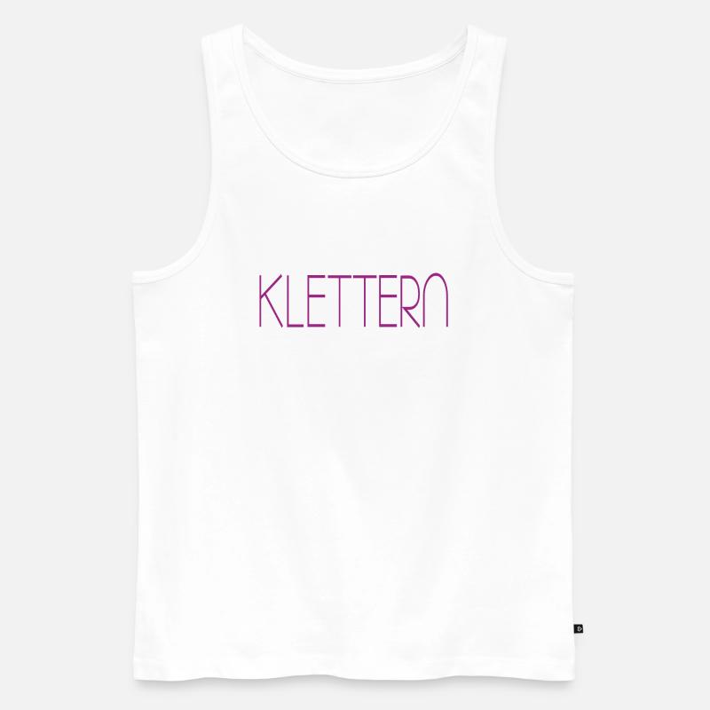 klettern - Männer Premium Bio Tank Top - Weiß